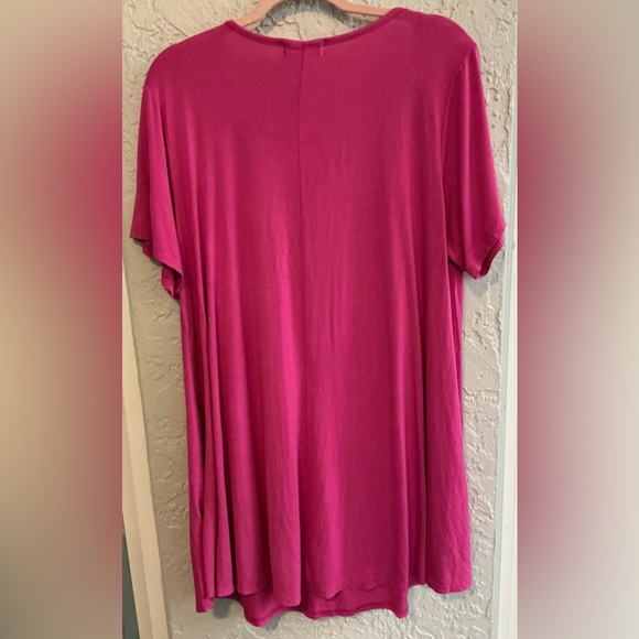 Larace Short Sleeve Scoop Neck Tunic in Pink - Picture 5 of 7